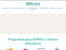 Tablet Screenshot of fundaciondidactica.org